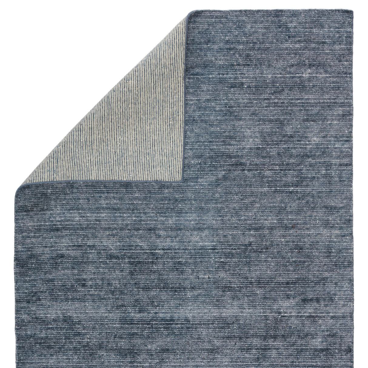 Rugs by Roo | Jaipur Living Ardis Handmade Solid Dark Blue White Area Rug-RUG146974