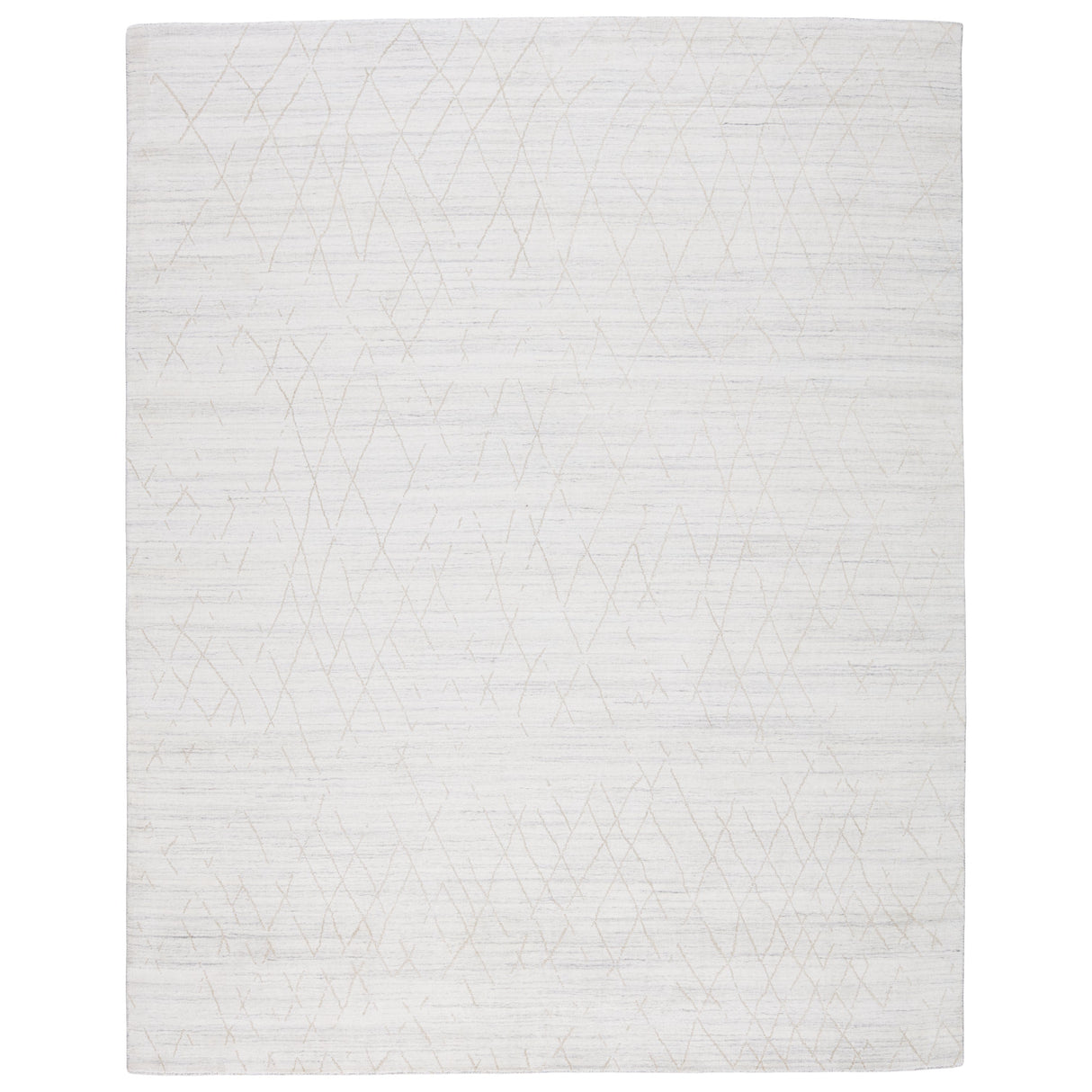 Rugs by Roo | Jaipur Living Sahar Handmade Trellis White Tan Area Rug-RUG150010