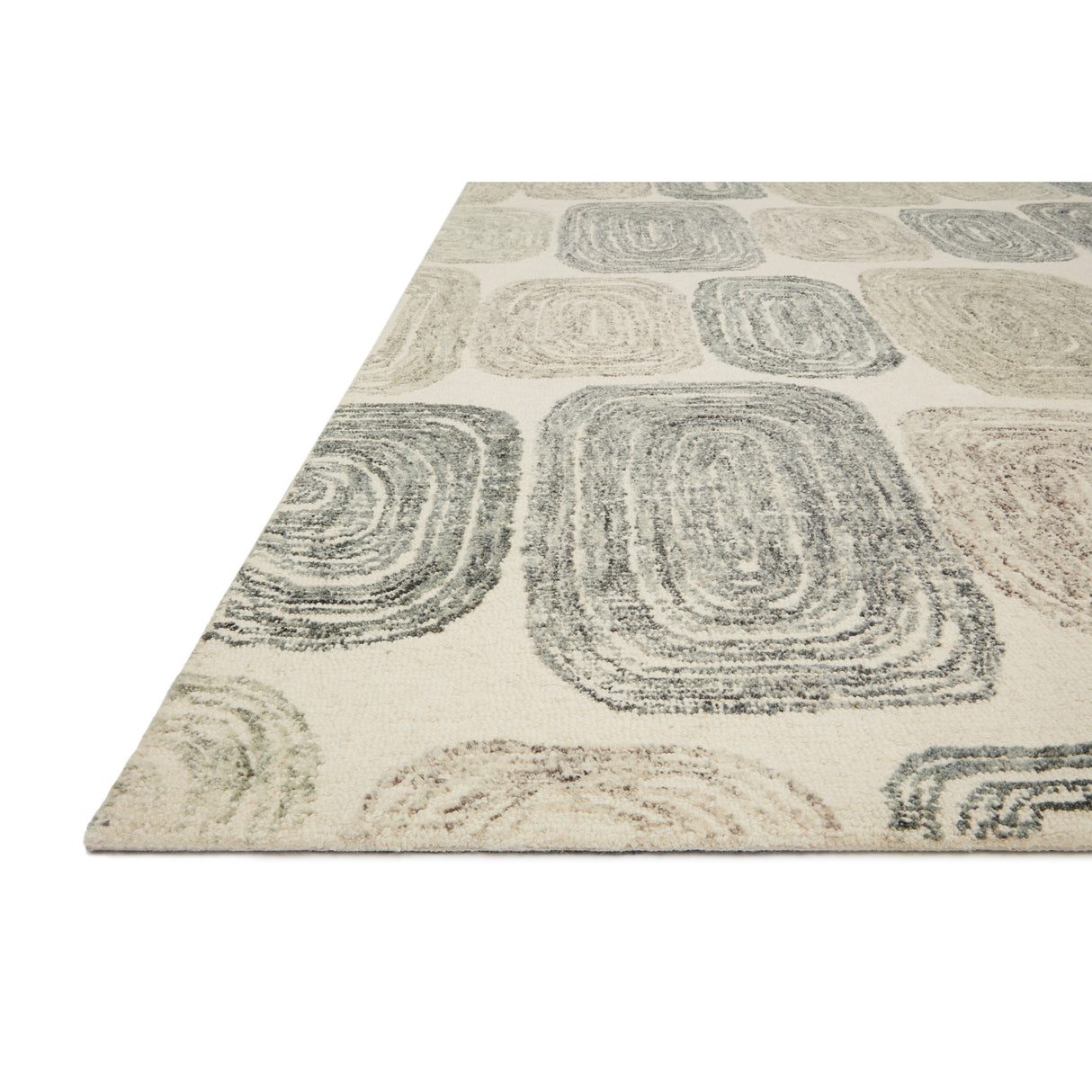 Rugs by Roo Loloi Milo Dk. Grey Neutral Area Rug in size 2' 3" x 3' 9"