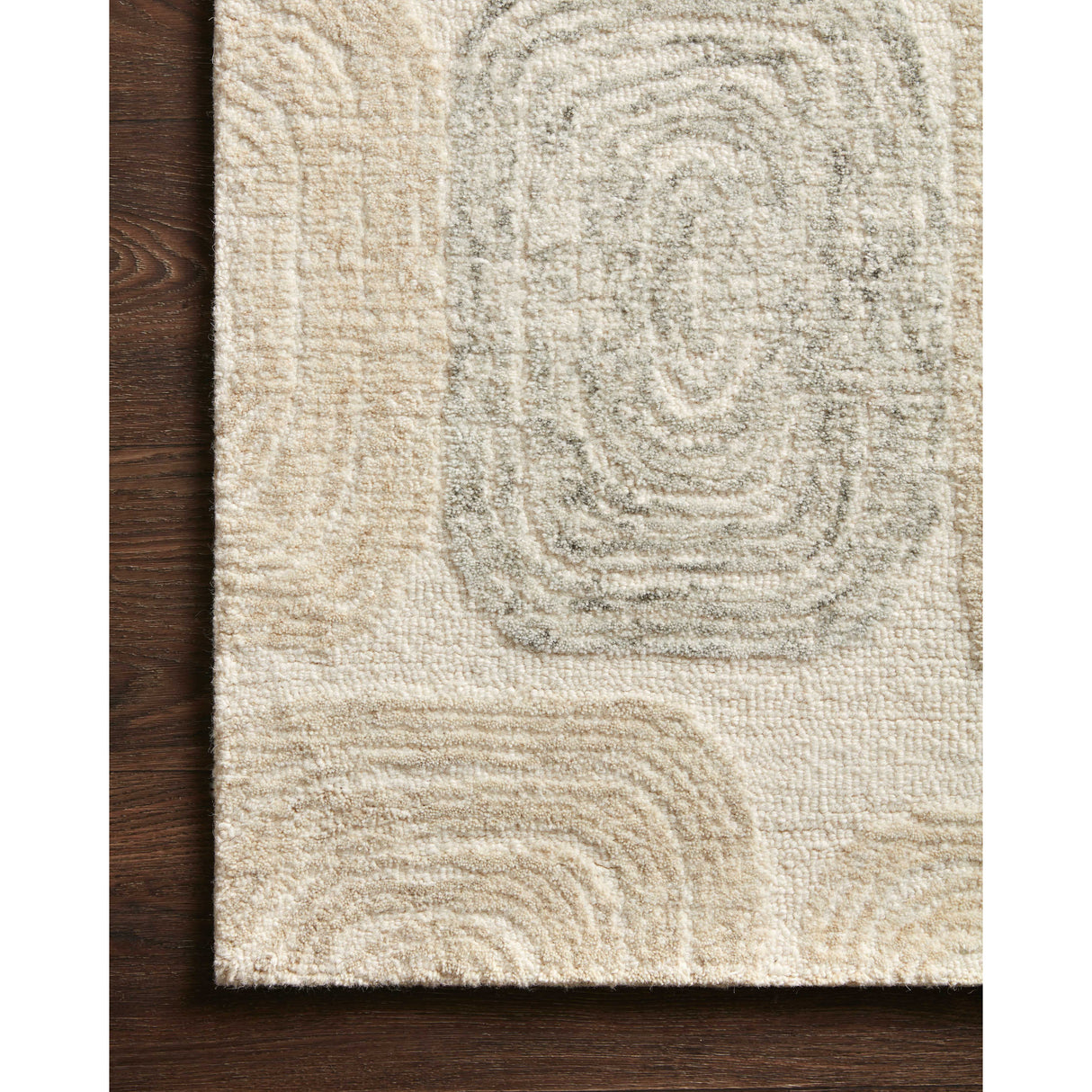 Rugs by Roo Loloi Milo Teal Neutral Area Rug in size 2' 6" x 7' 6"
