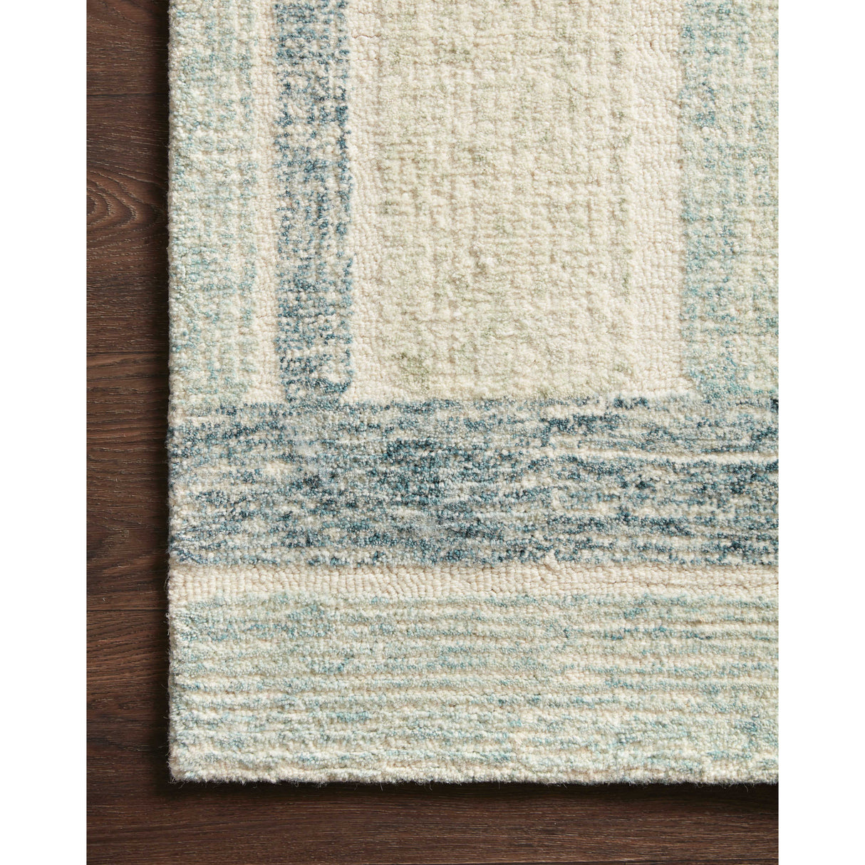 Rugs by Roo Loloi Milo Aqua Denim Area Rug in size 2' 6" x 7' 6"