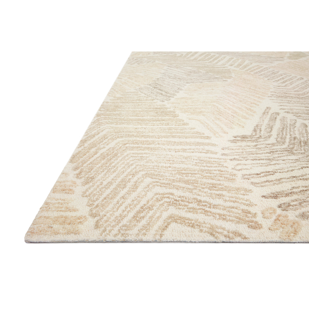 Rugs by Roo Loloi Milo Olive Natural Area Rug in size 2' 3" x 3' 9"