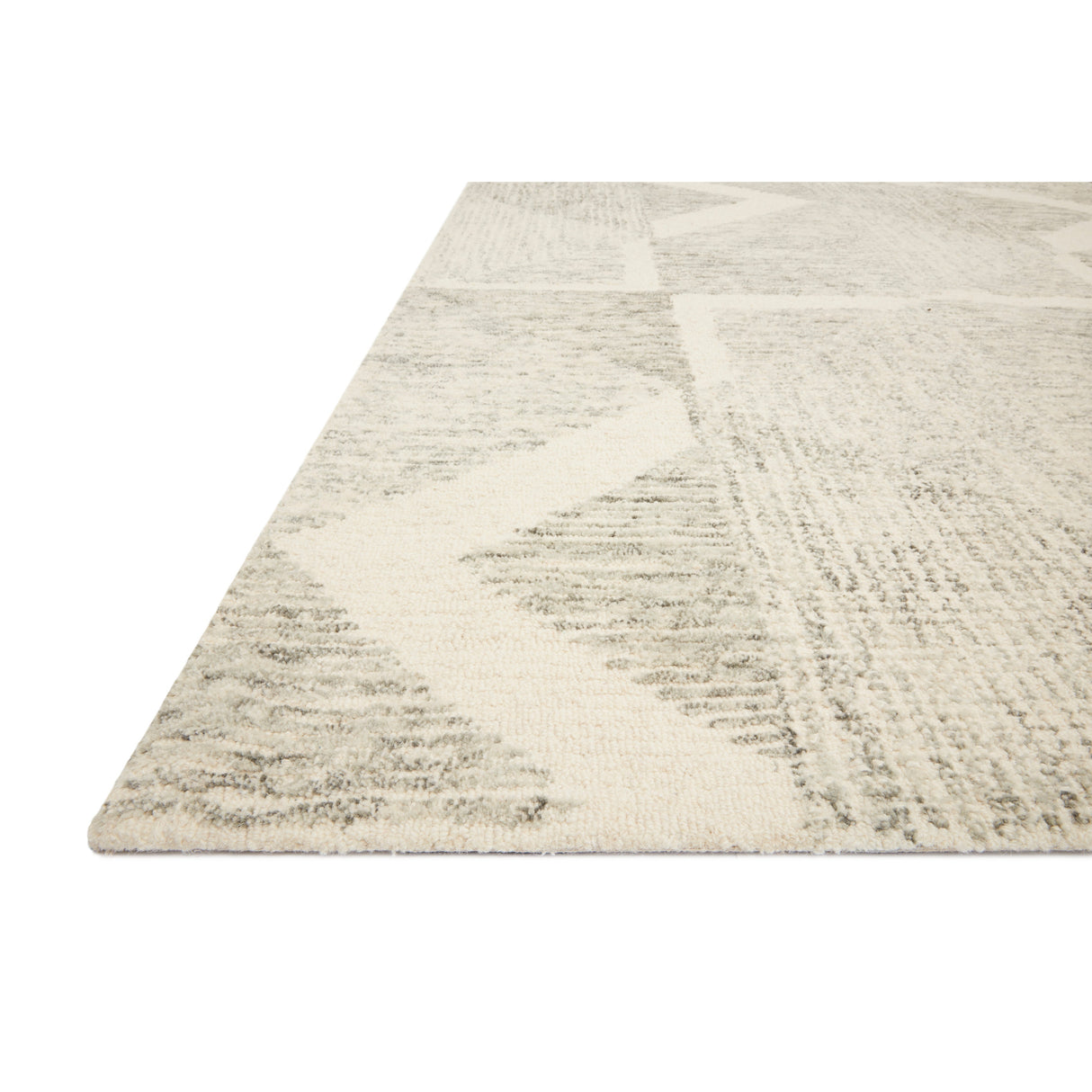 Rugs by Roo Loloi Milo Lt Grey Granite Area Rug in size 3' 6" x 5' 6"
