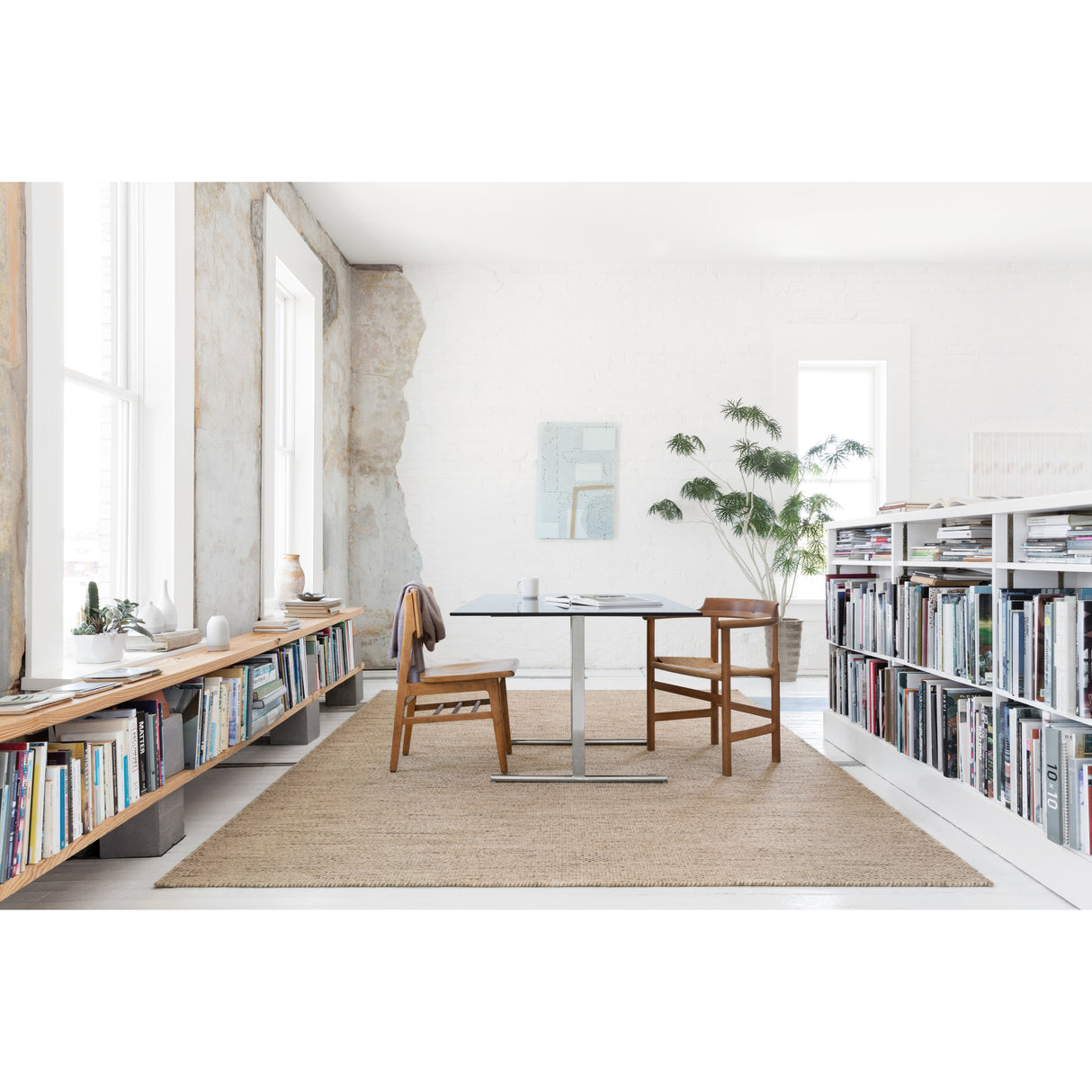 Rugs by Roo Loloi Oakwood Wheat Area Rug in size 9' 3" x 13'