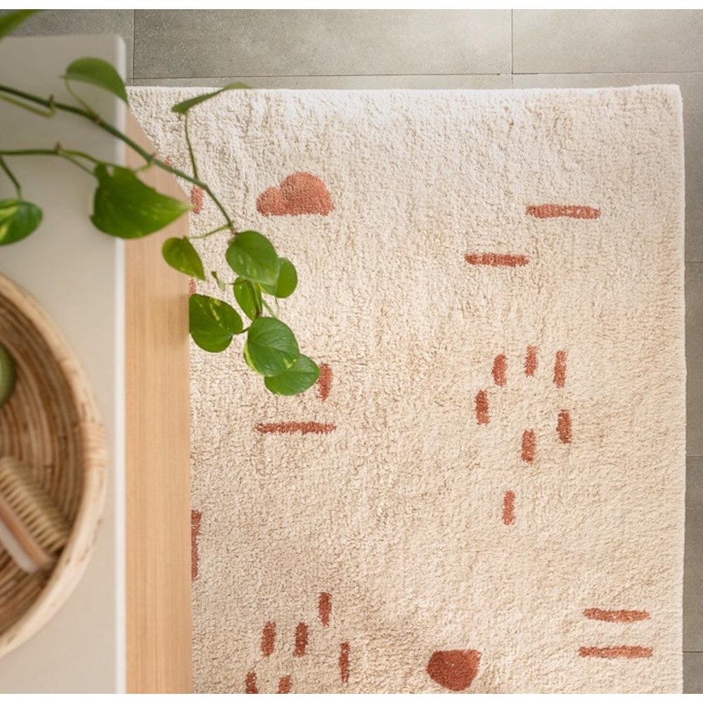 Rugs by Roo | Oh Happy Home! Nomad Natural Oversized Bath Mat Area Rug-