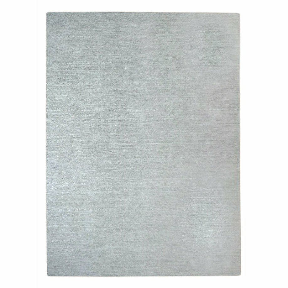 Organic Weave Signature Solid Strie Grey Cotton Rug