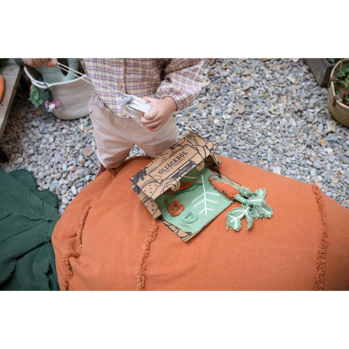 Rugs by Roo | Lorena Canals Oli & Carol Cathy The Carrot Bean Bag-P-CATHY