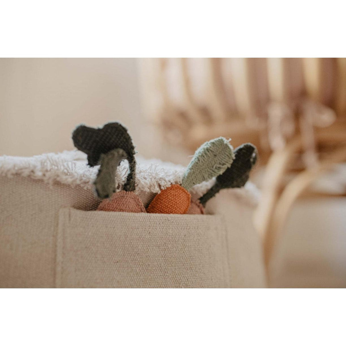 Rugs by Roo | Lorena Canals Oli & Carol Tic-Tac-Toe Pouf-P-TICTAC