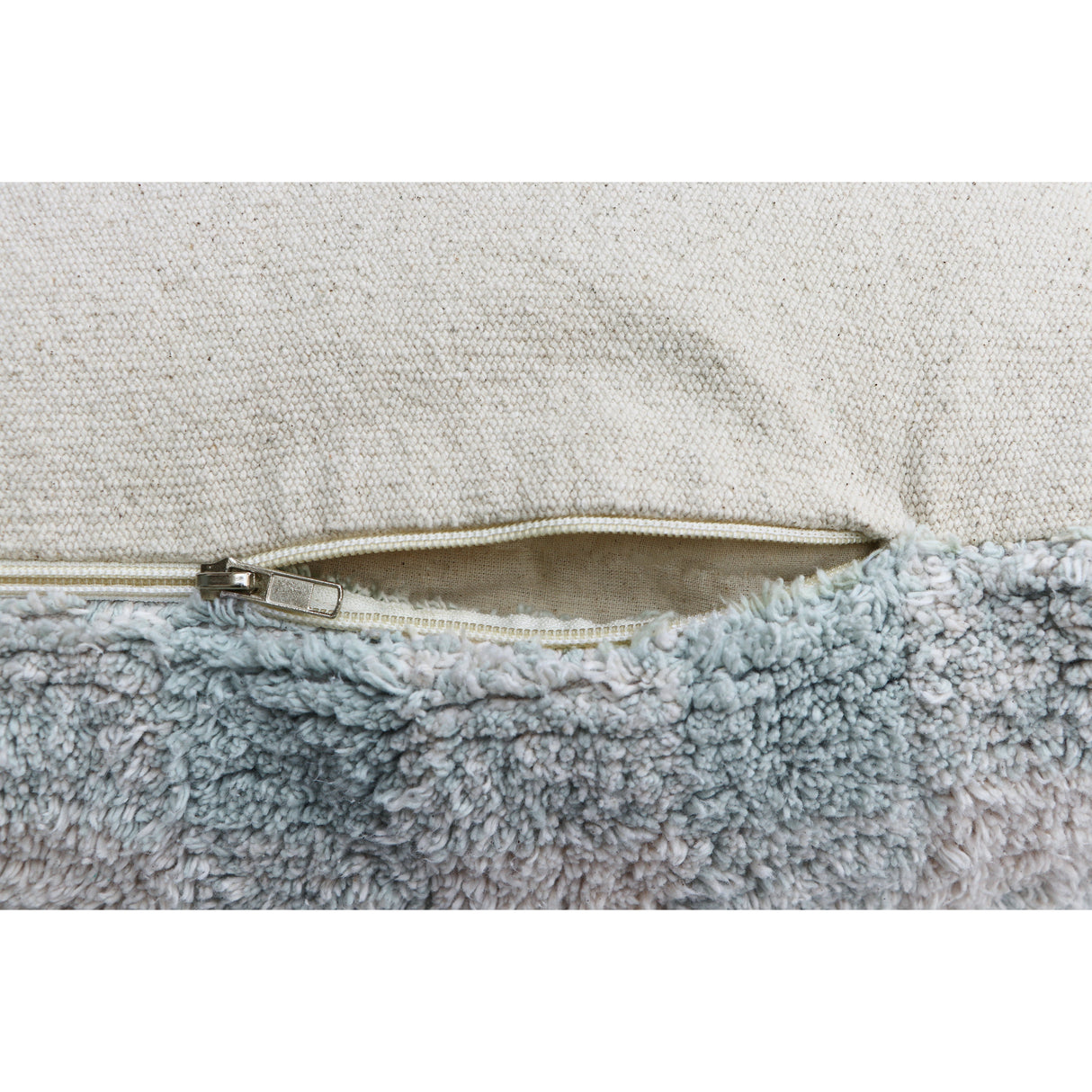 Little Chefs Vichy Blue Sage Pouf