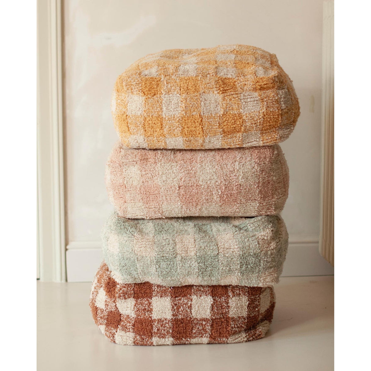 Little Chefs Vichy Rose Pouf
