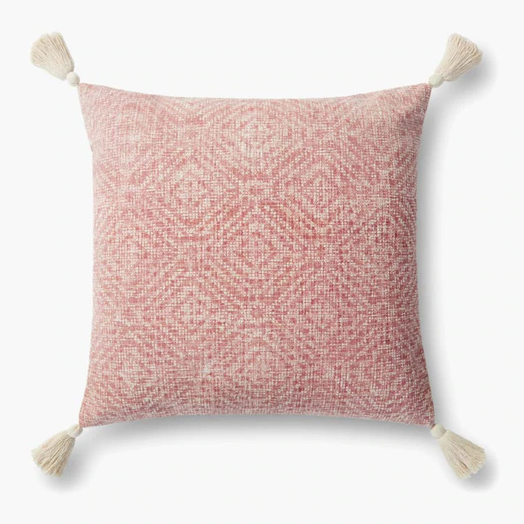 Pink Tassel Cotton Pillow