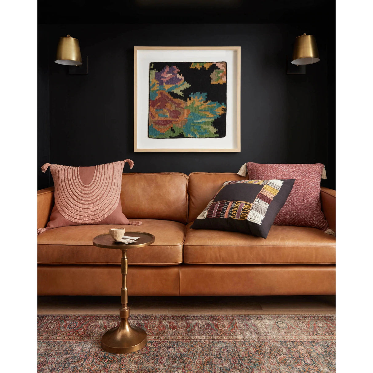 Red Tassel Cotton Pillow