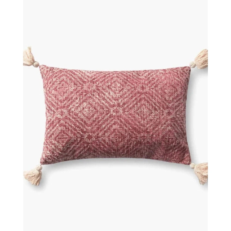 Red Tassel Cotton Pillow