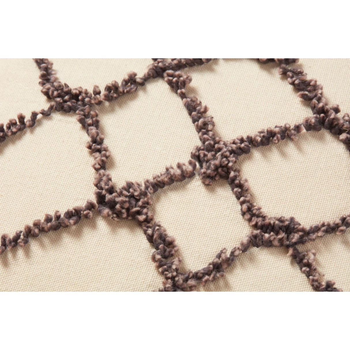 Ivory Black Cotton Pillow