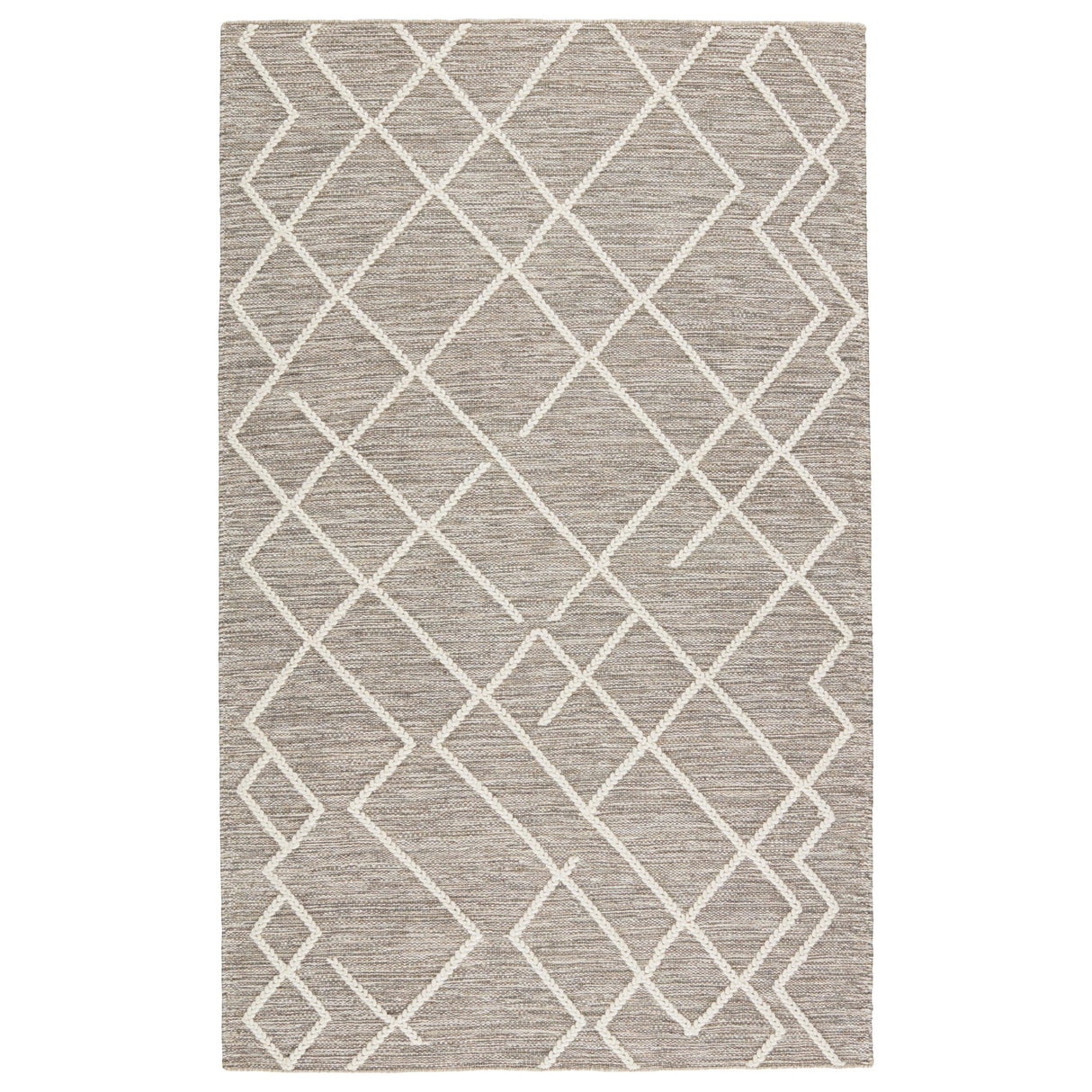 Rugs by Roo | Jaipur Living Moab Natural Geometric Gray Ivory Area Rug-RUG149570