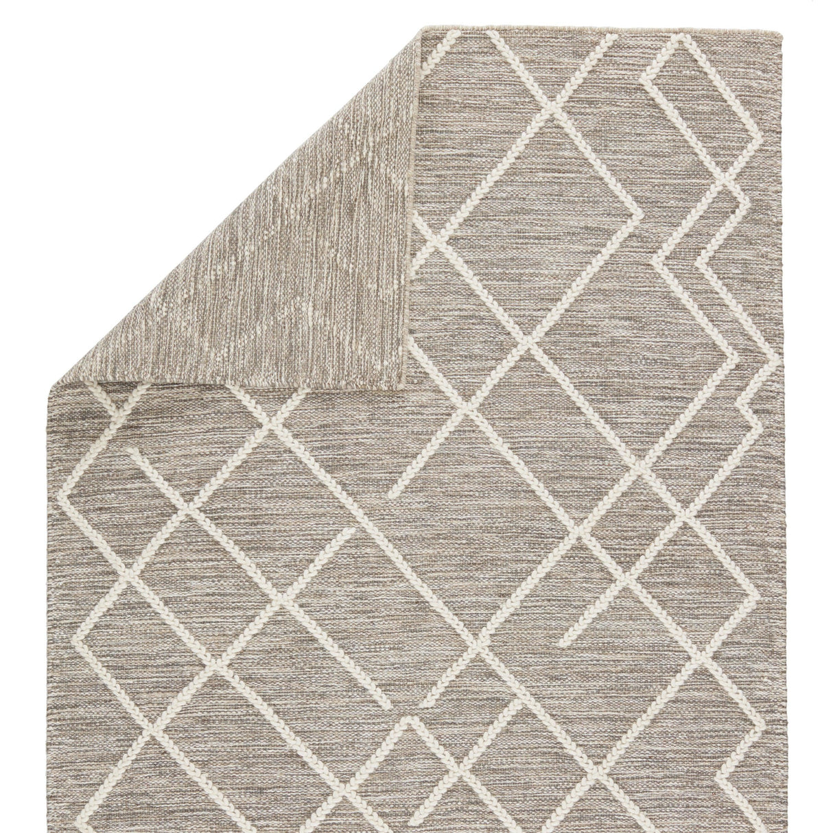 Rugs by Roo | Jaipur Living Moab Natural Geometric Gray Ivory Area Rug-RUG149570