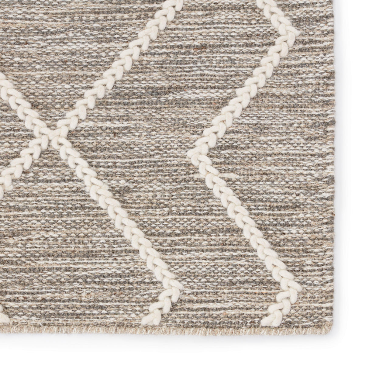 Rugs by Roo | Jaipur Living Moab Natural Geometric Gray Ivory Area Rug-RUG149570