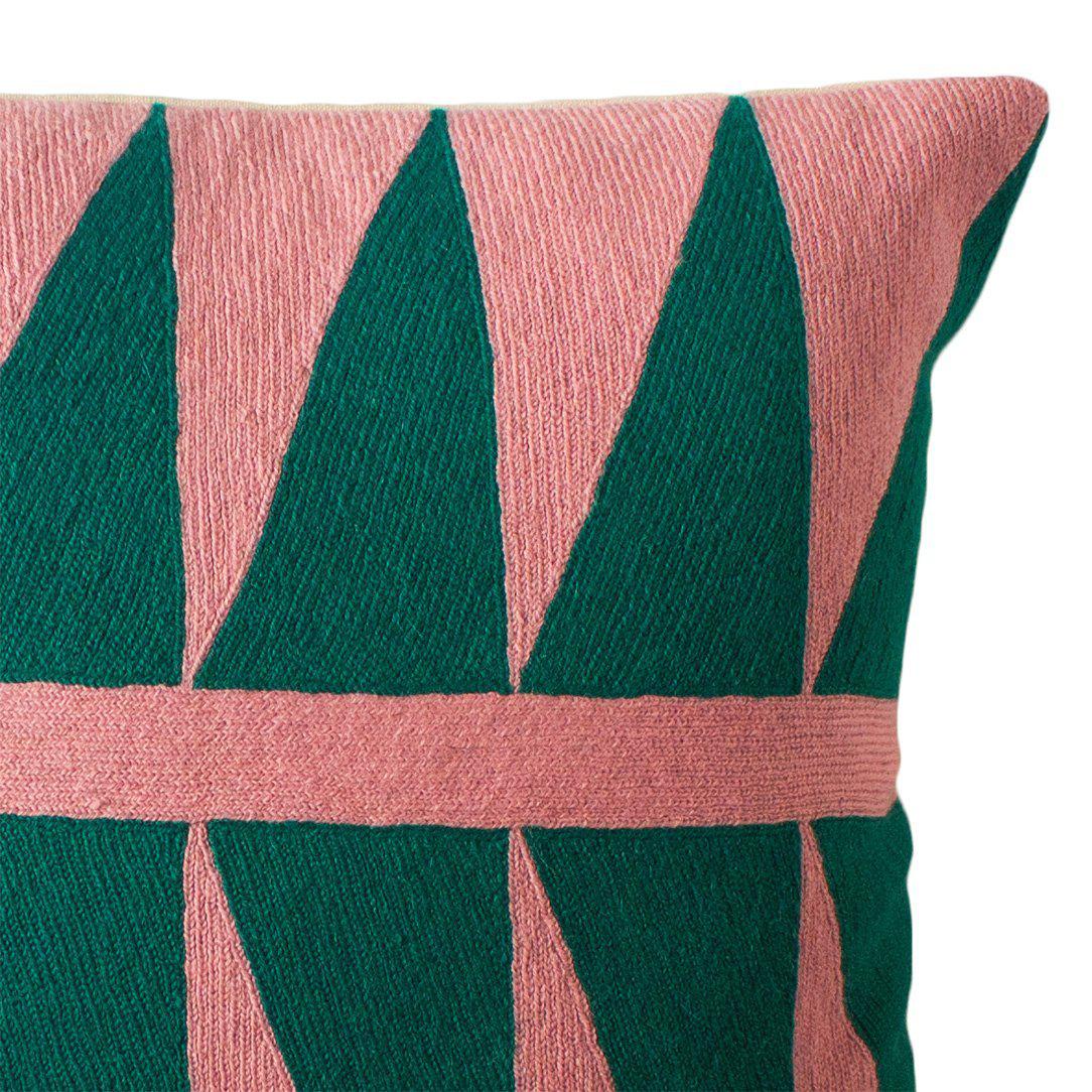 Rugs by Roo | Leah Singh Palm Springs Emerald Pillow-H12PAL01