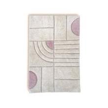 Deco Pink Cotton Bath Mat