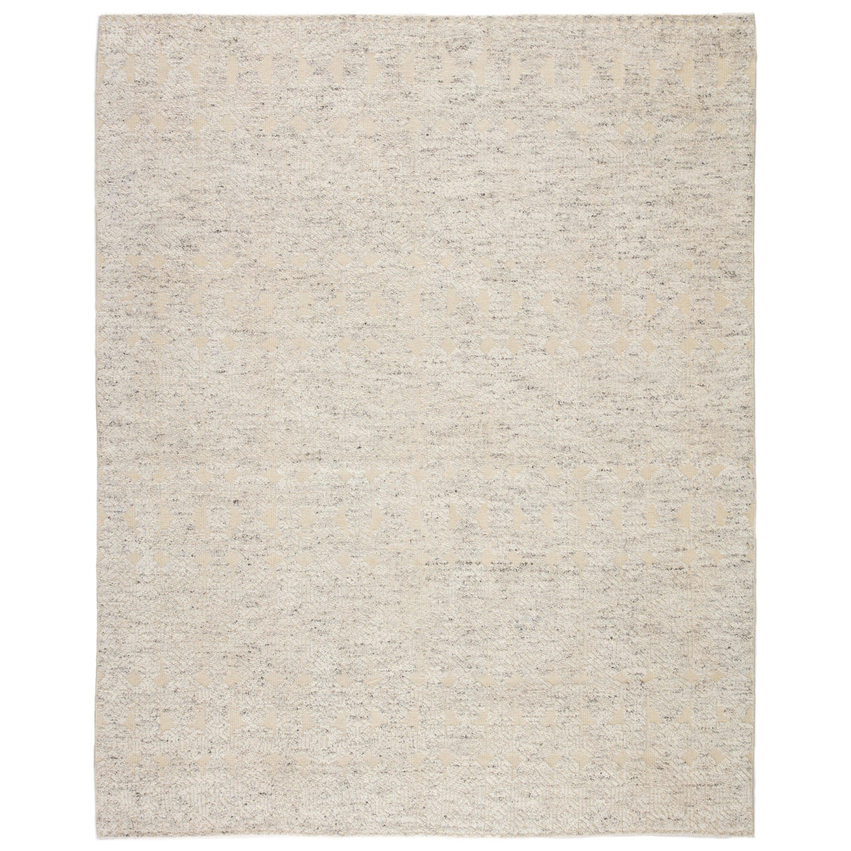 Rugs by Roo | Jaipur Living Abelle Hand-Knotted Medallion Gray Beige Area Rug-RUG143904