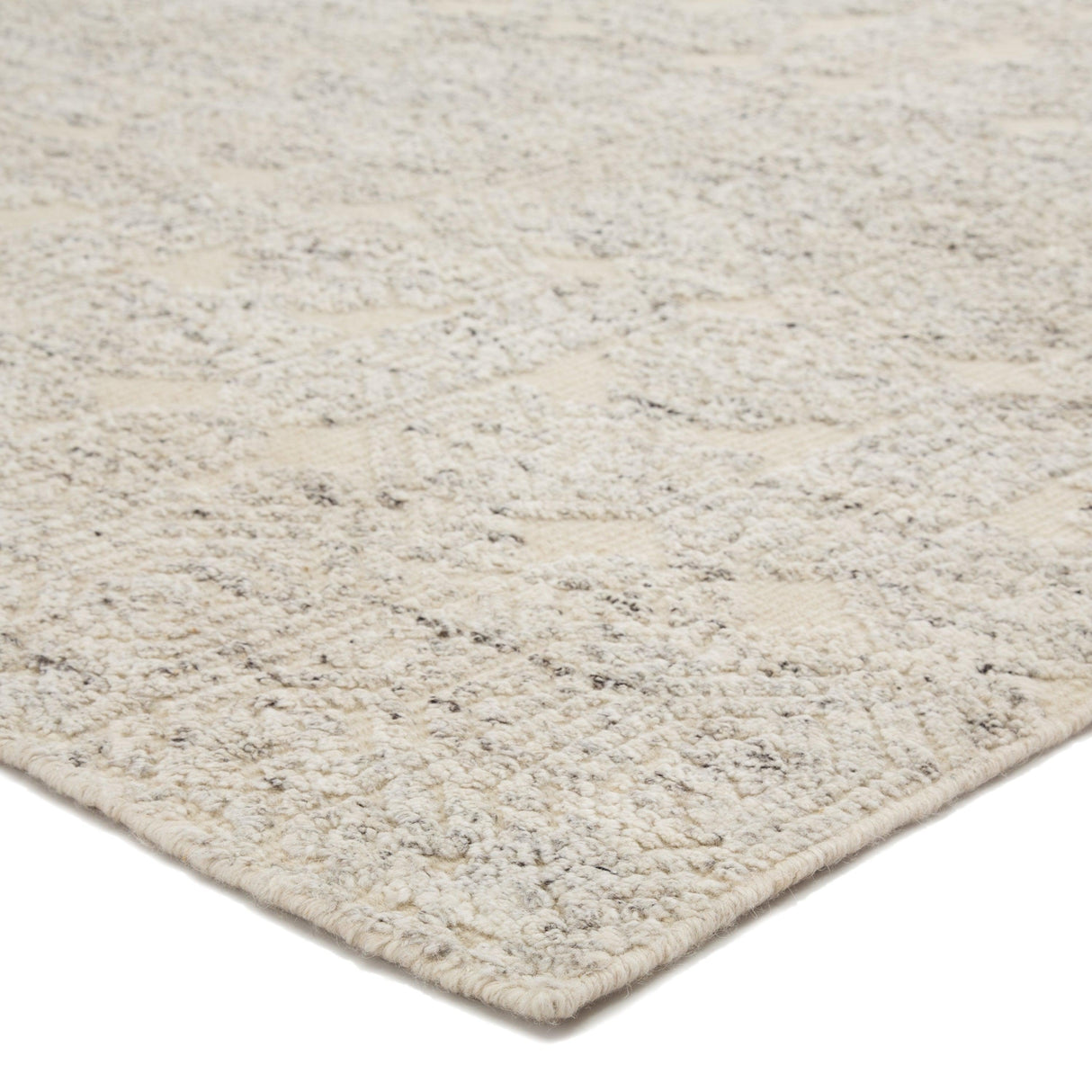 Rugs by Roo | Jaipur Living Abelle Hand-Knotted Medallion Gray Beige Area Rug-RUG143904