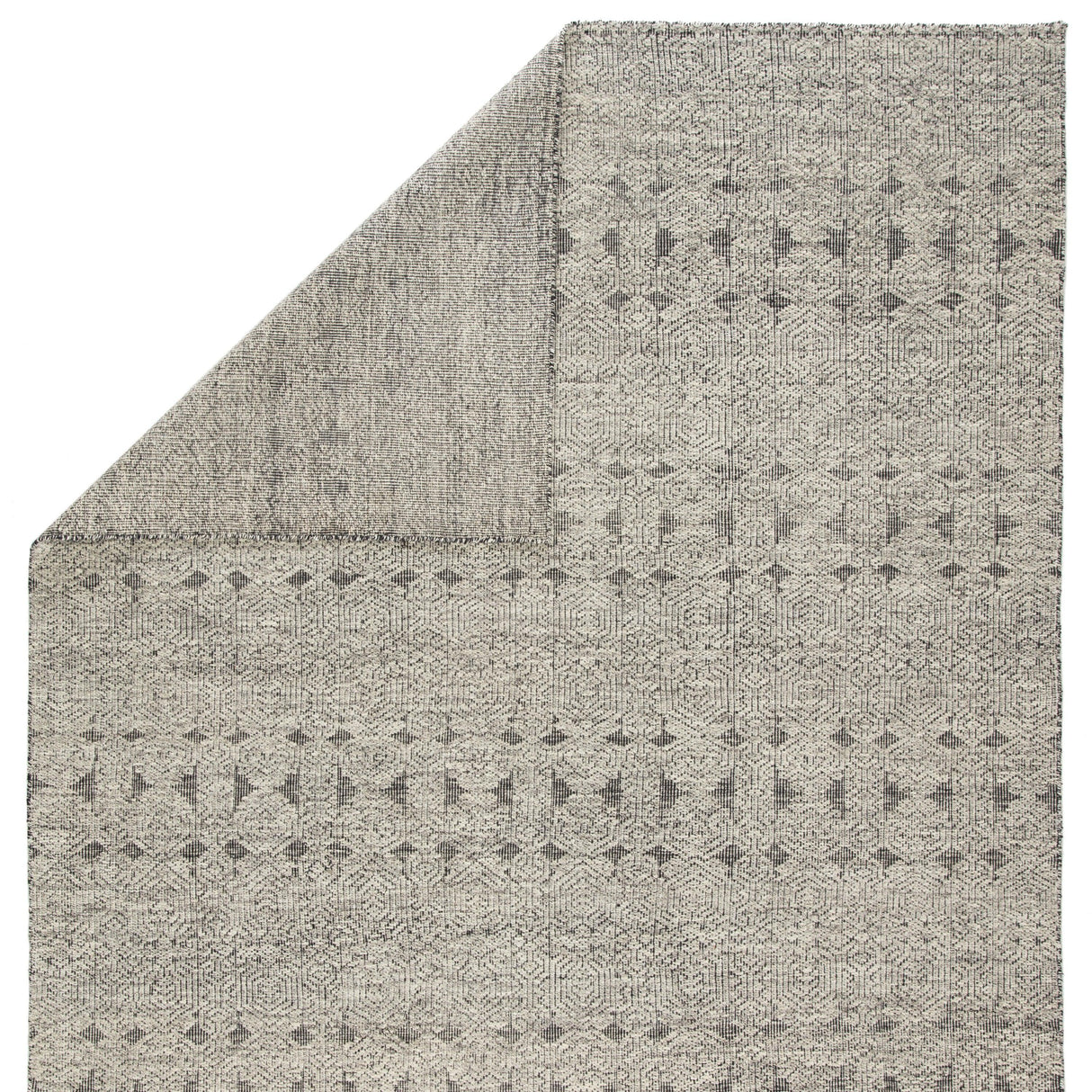 Rugs by Roo | Jaipur Living Abelle Hand-Knotted Tribal Gray Black Area Rug-RUG144750