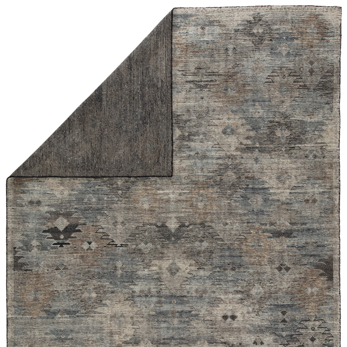 Rugs by Roo | Jaipur Living Nakoda Hand-Knotted Tribal Black White Area Rug-RUG145623