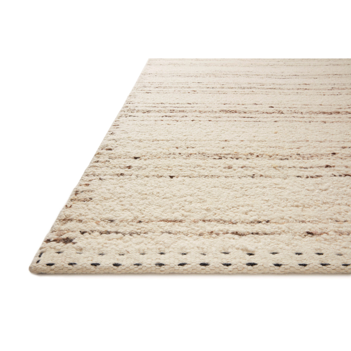 Rugs by Roo Loloi Roman Ivory Pebble Area Rug in size 4' 0" x 6' 0"