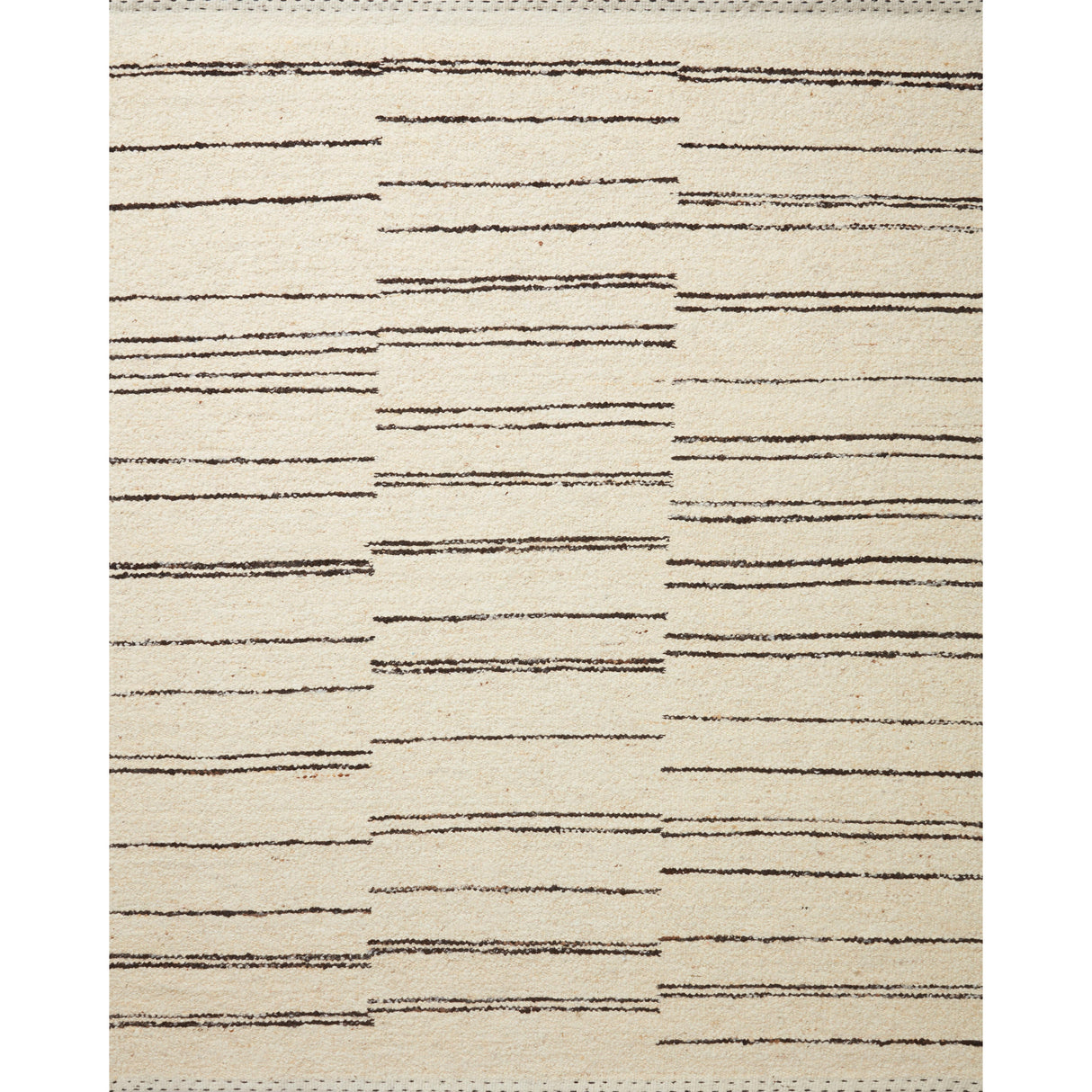 Rugs by Roo Loloi Roman Natural Charcoal Area Rug in size 18" x 18" Sample
