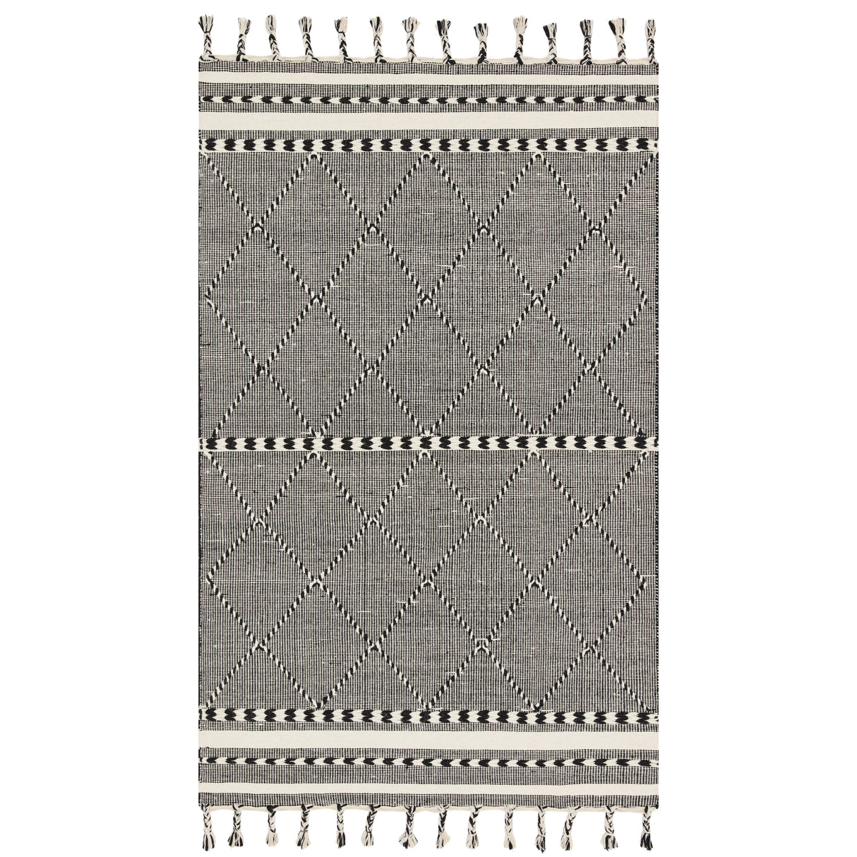 Rugs by Roo Loloi Sawyer Black Area Rug in size 18" x 18" Sample