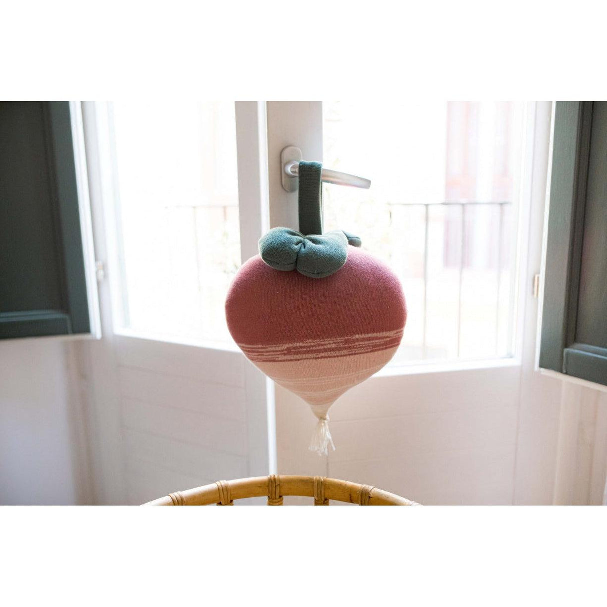 Rugs by Roo | Lorena Canals Oli & Carol Ramona the Radish Knitted Cushion-SC-RAMON