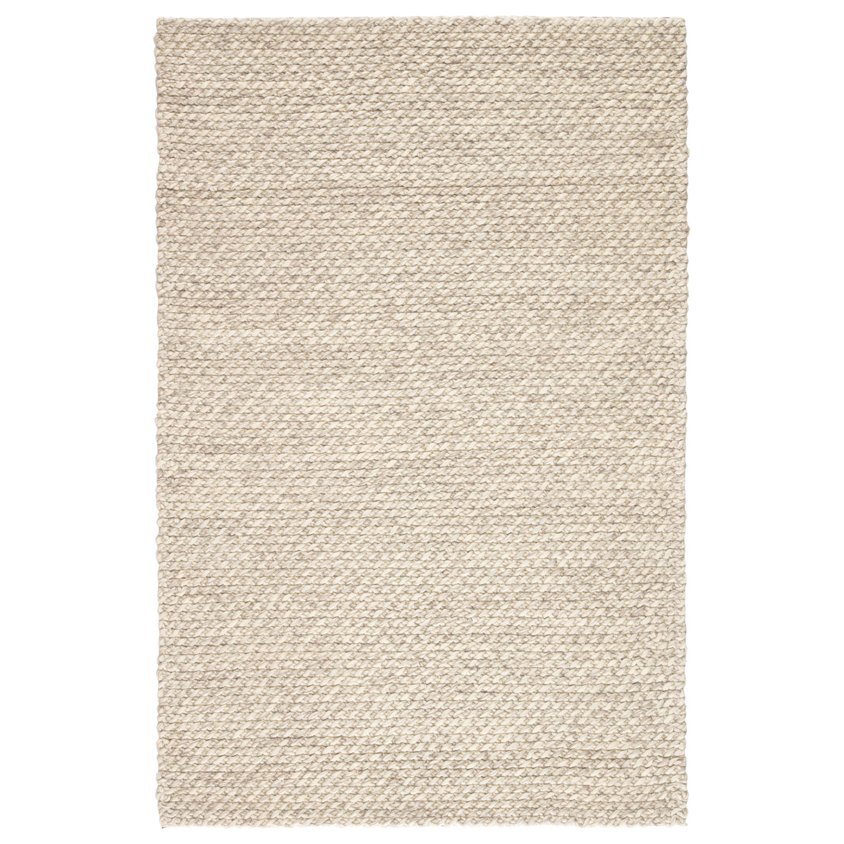 Rugs by Roo | Jaipur Living Alta Handmade Solid Gray White Area Rug-RUG108312