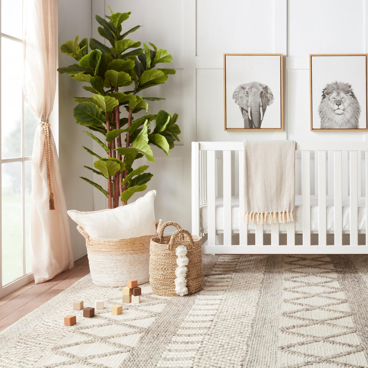 Rugs by Roo | Jaipur Living Sandhurst Handmade Geometric Gray White Area Rug-RUG129218