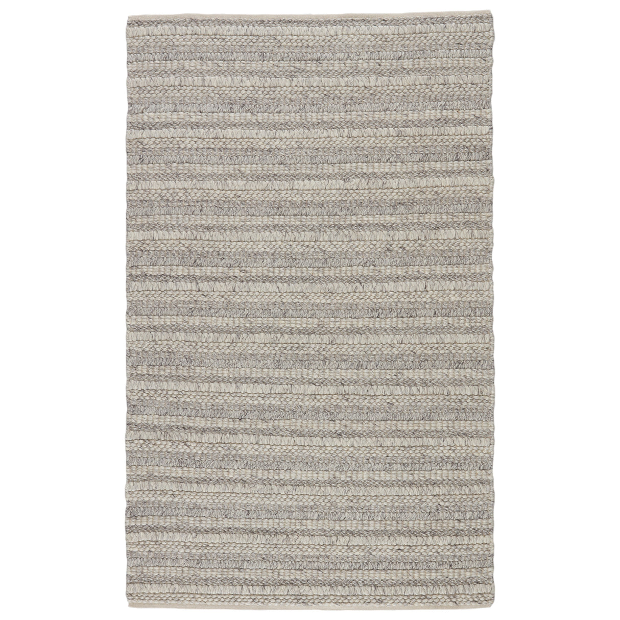Rugs by Roo | Jaipur Living Nebula Handmade Solid Gray Cream Area Rug-RUG148666
