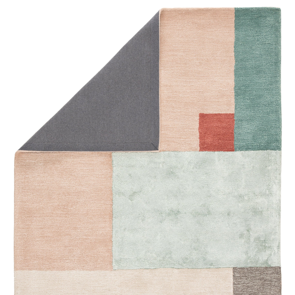 Rugs by Roo | Jaipur Living Segment Handmade Geometric Pink Red Area Rug-RUG143927