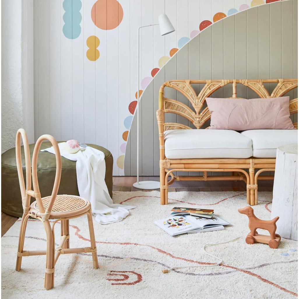 Cotton Berber Nomad Natural Washable Area Rug