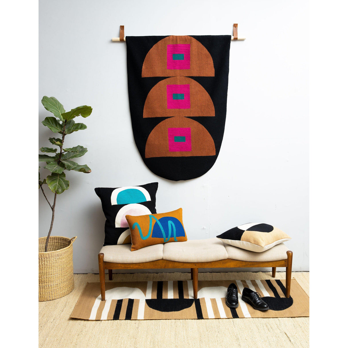 Rugs by Roo | Leah Singh Squares Tapestry-H18TAP01