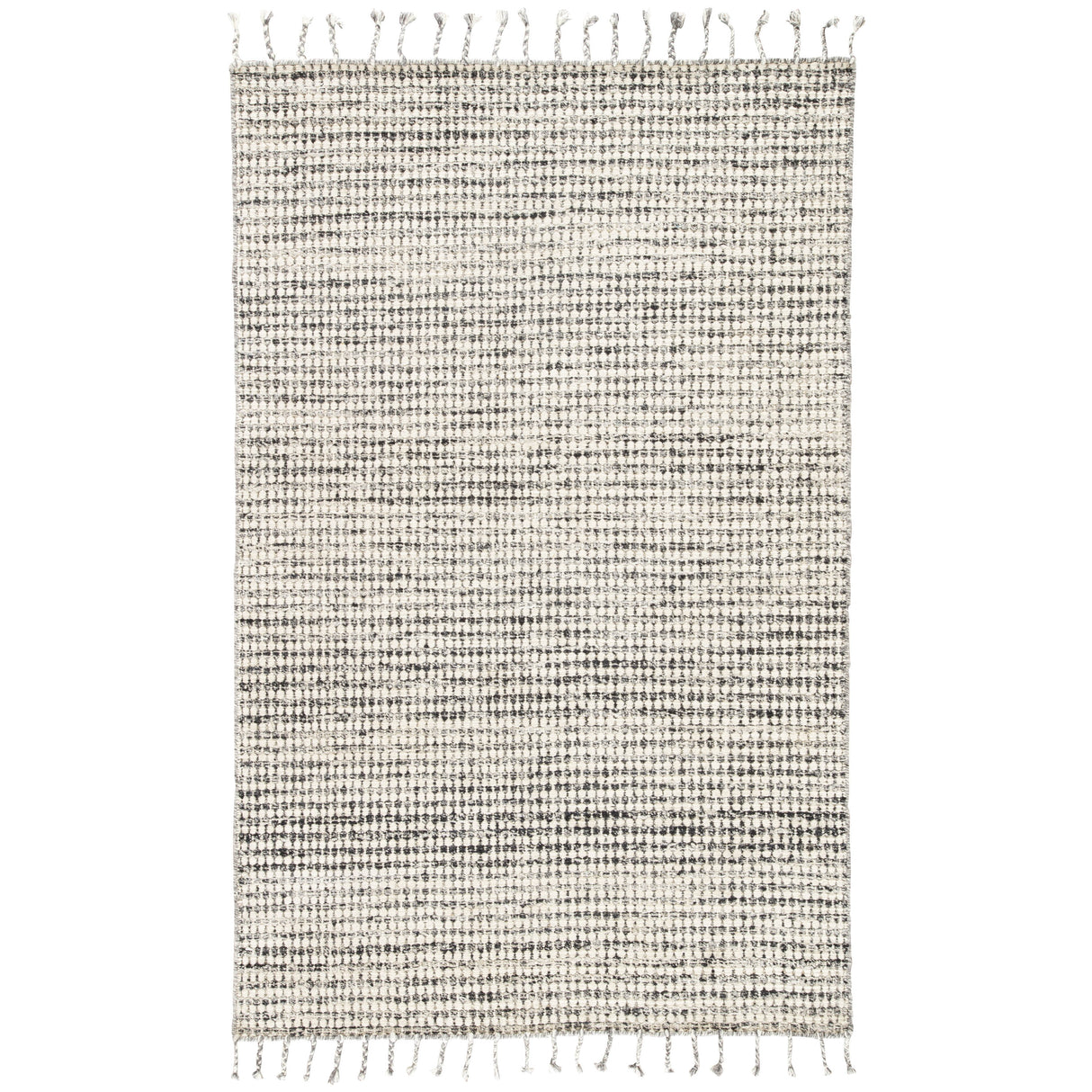 Rugs by Roo | Jaipur Living Perkins Handmade Dot Ivory Black Area Rug-RUG138455