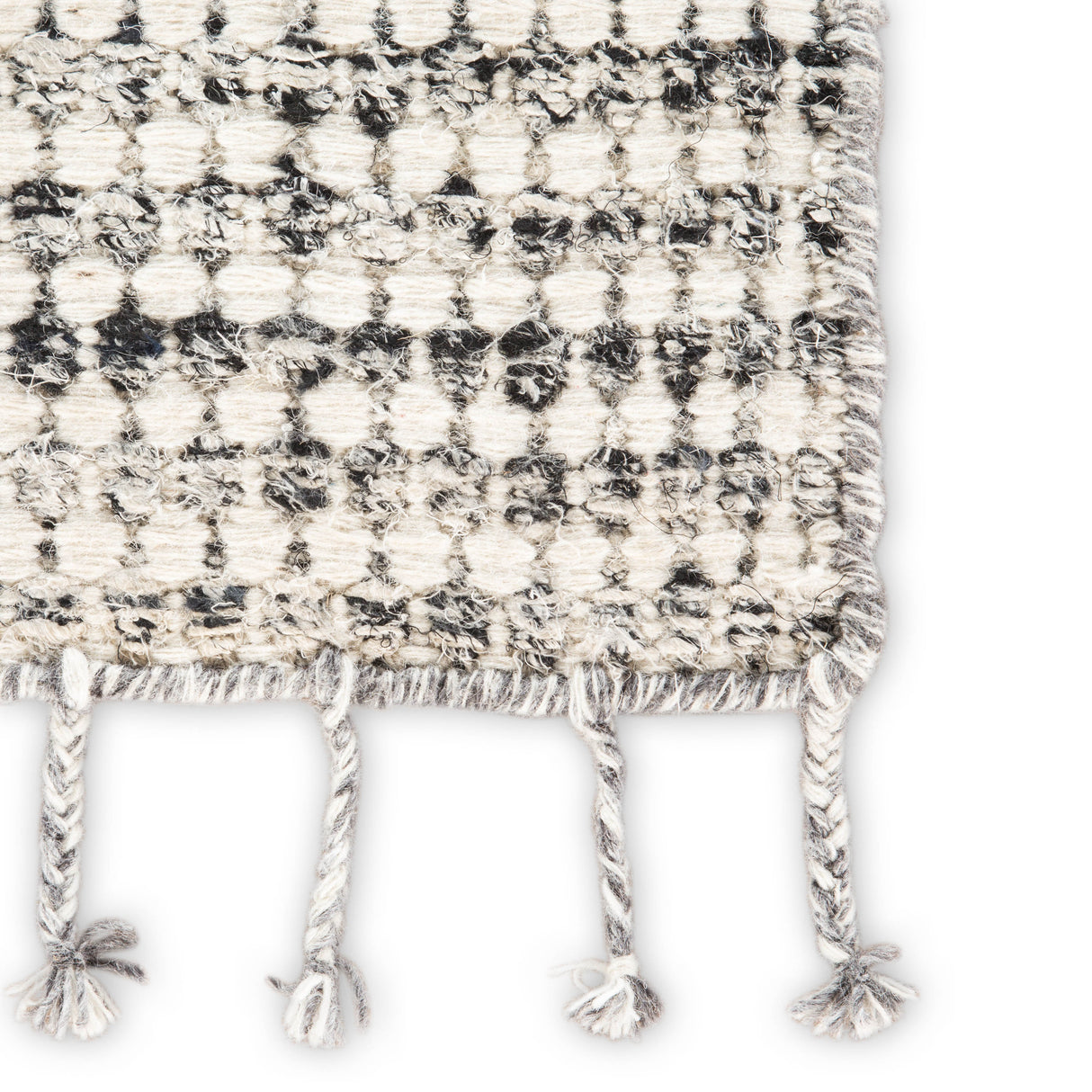 Rugs by Roo | Jaipur Living Perkins Handmade Dot Ivory Black Area Rug-RUG138455