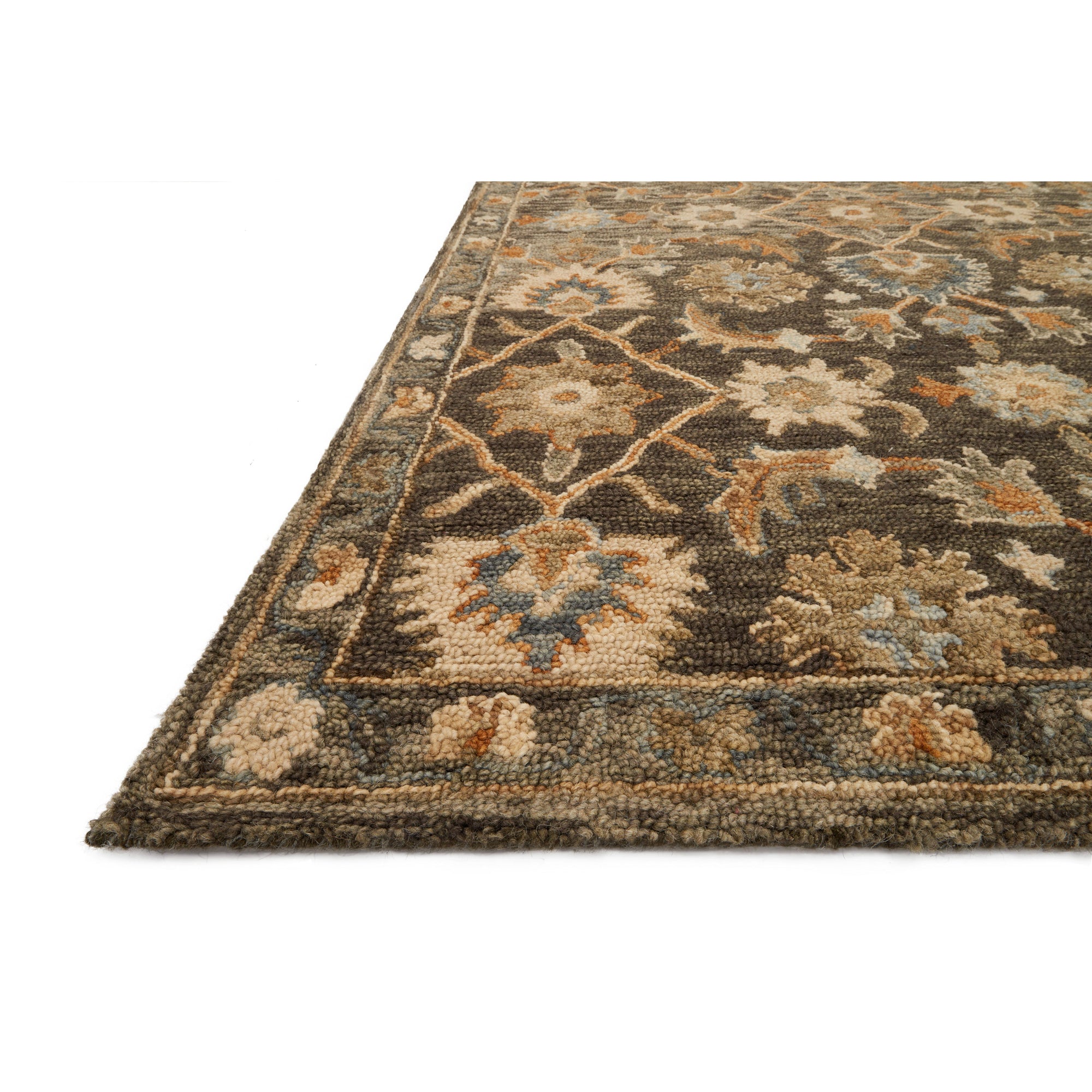 Rugs by Roo Loloi Victoria Dk Taupe Multi Area Rug in size 18" x 18" Sample