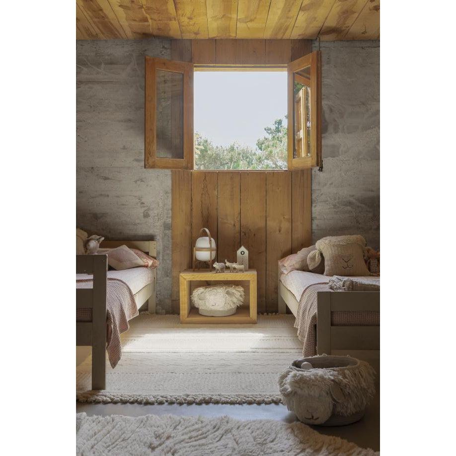 Rugs by Roo | Lorena Canals Ari Sheep White Woolable Area Rug-WO-ARI-WH-K