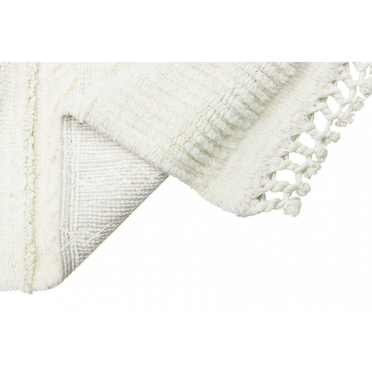 Rugs by Roo | Lorena Canals Ari Sheep White Woolable Area Rug-WO-ARI-WH-K