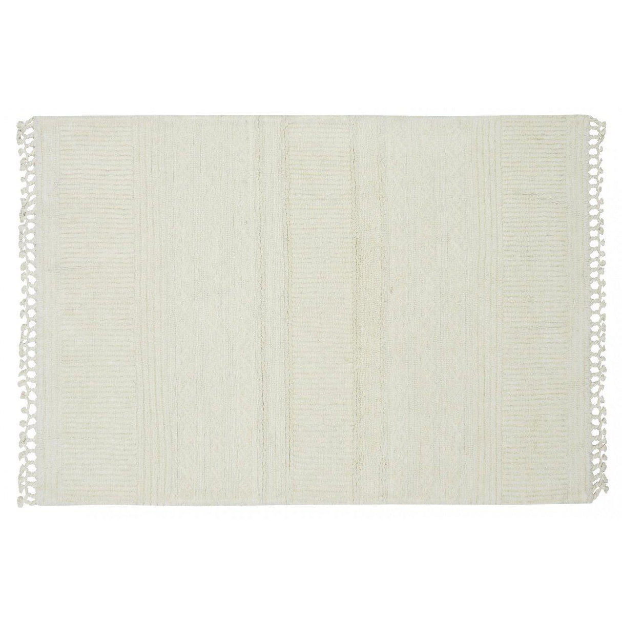 Rugs by Roo | Lorena Canals Ari Sheep White Woolable Area Rug-WO-ARI-WH-K