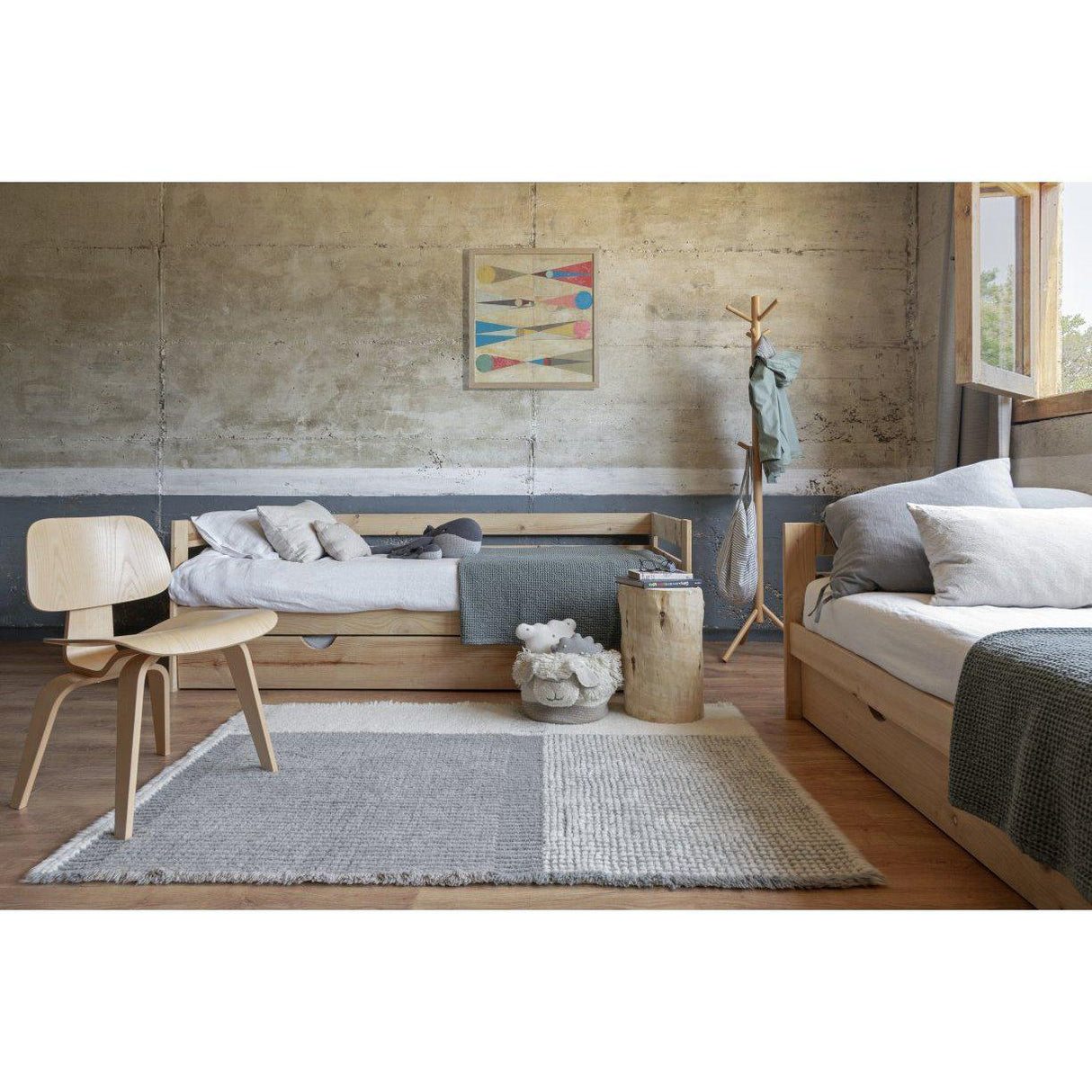 Rugs by Roo | Lorena Canals Pink Nose Sheep Woolable Basket-WO-BSK-NOSE