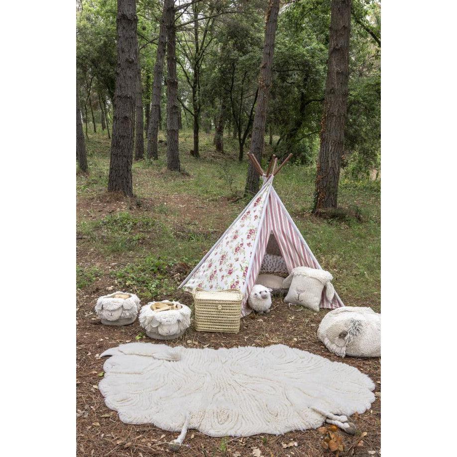 Rugs by Roo | Lorena Canals Pink Nose Sheep Woolable Area Rug-WO-PINOSE