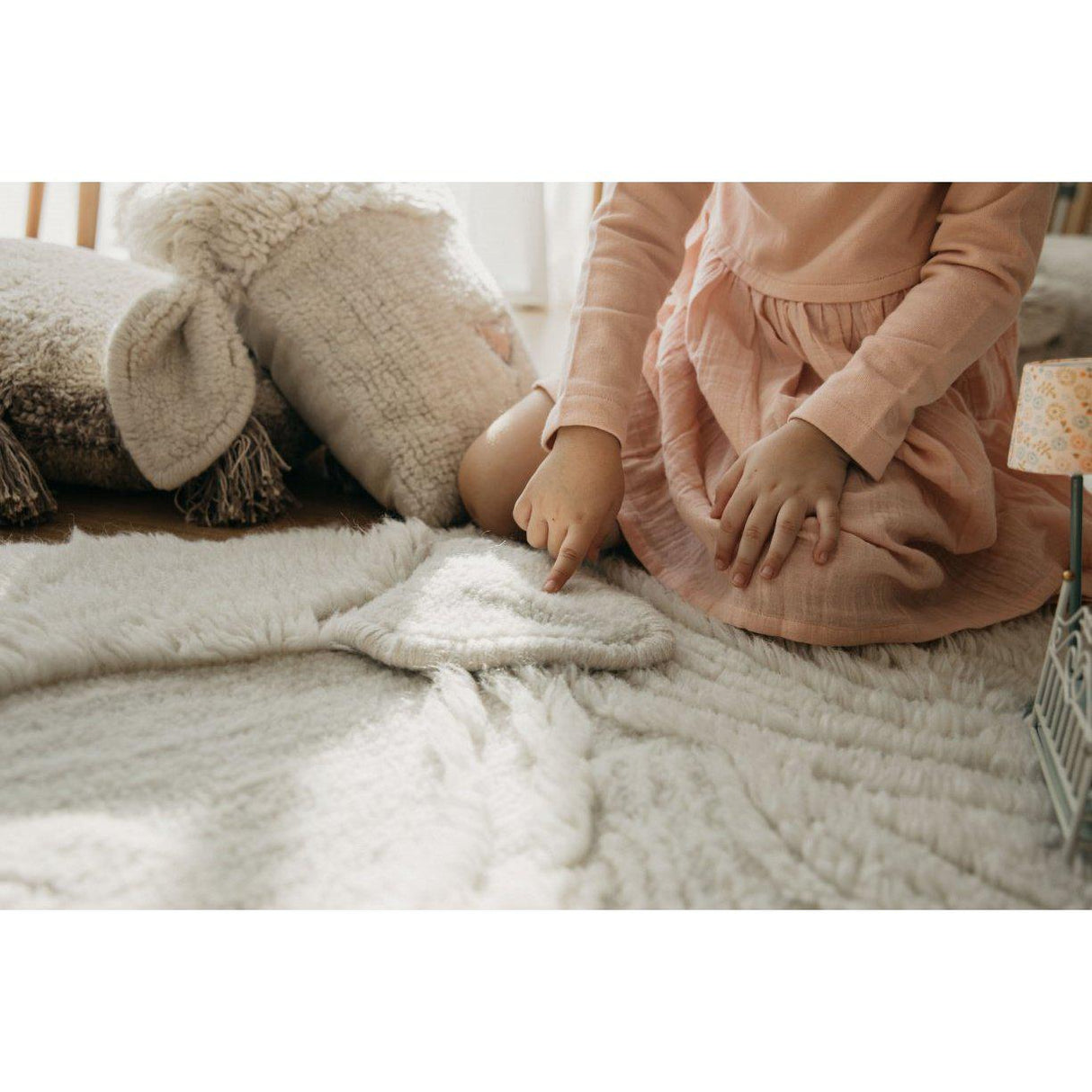 Rugs by Roo | Lorena Canals Pink Nose Sheep Woolable Area Rug-WO-PINOSE