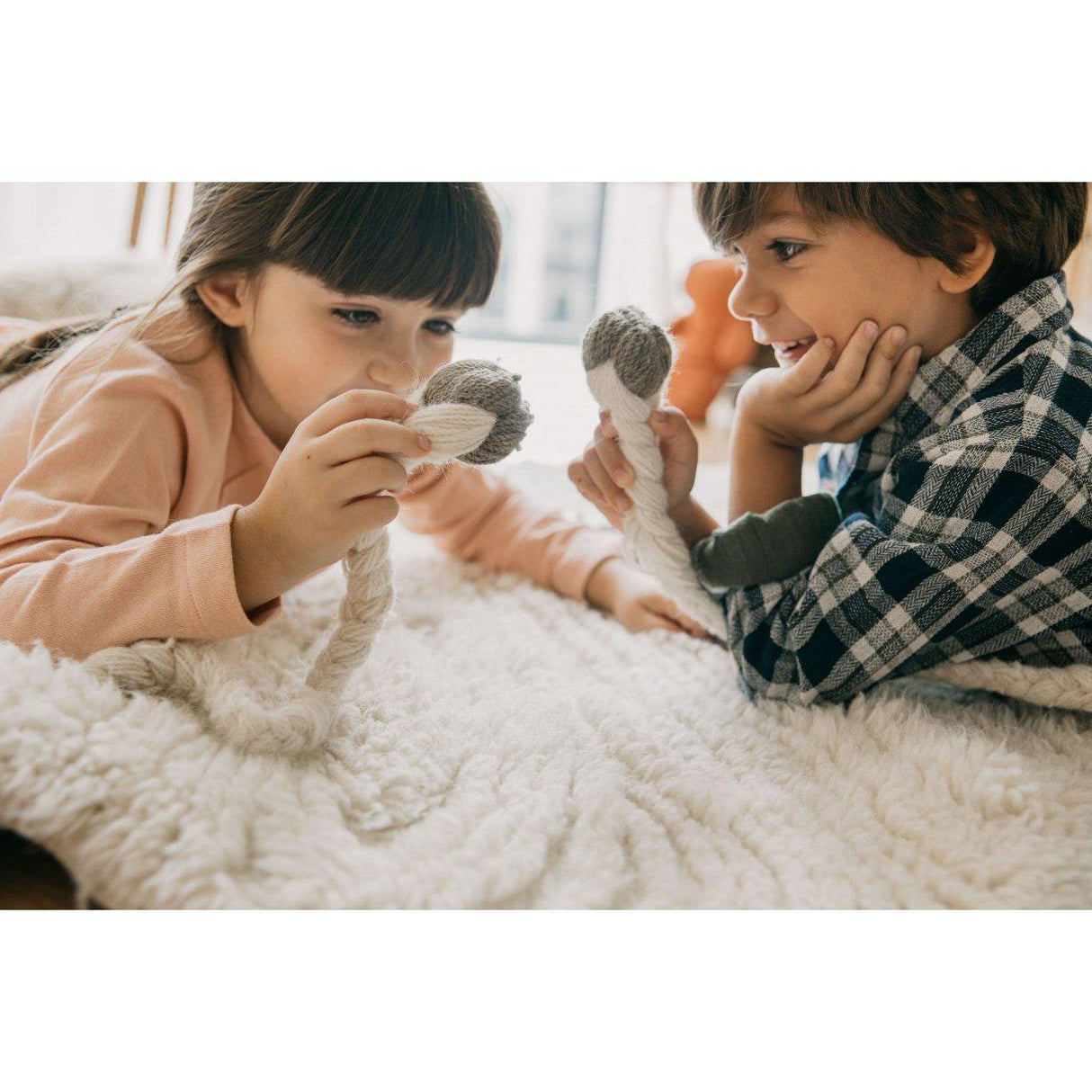 Rugs by Roo | Lorena Canals Pink Nose Sheep Woolable Area Rug-WO-PINOSE