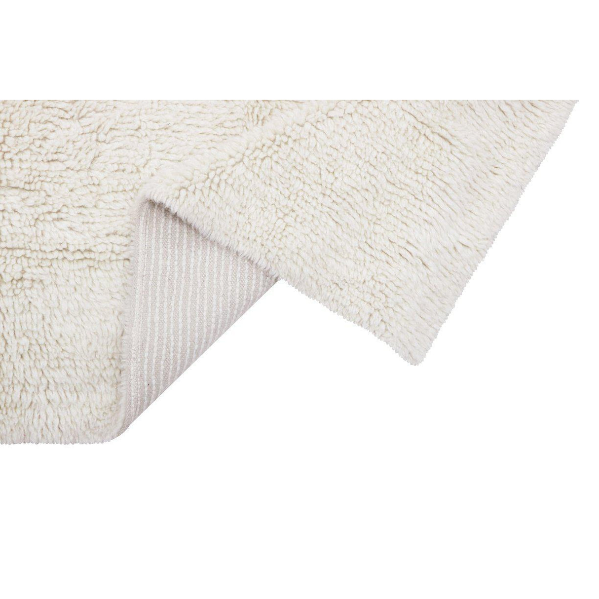 Rugs by Roo | Lorena Canals Tundra White Woolable Area Rug-WO-TUN-WH-S