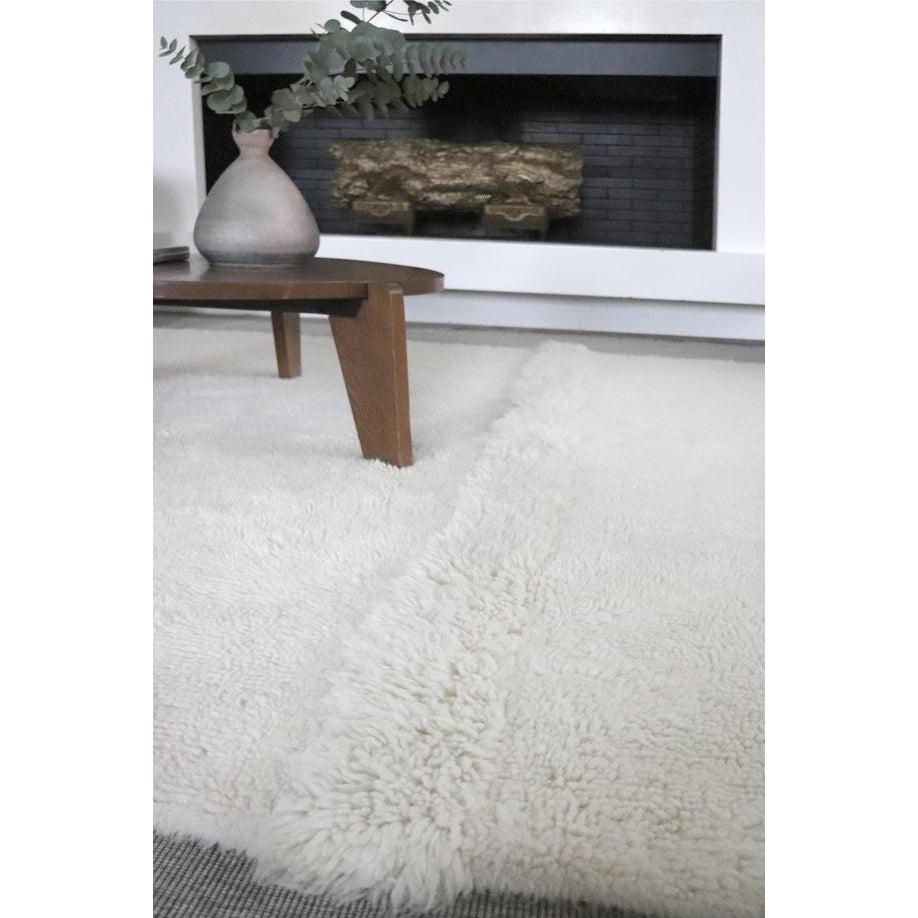 Rugs by Roo | Lorena Canals Tundra White Woolable Area Rug-WO-TUN-WH-S