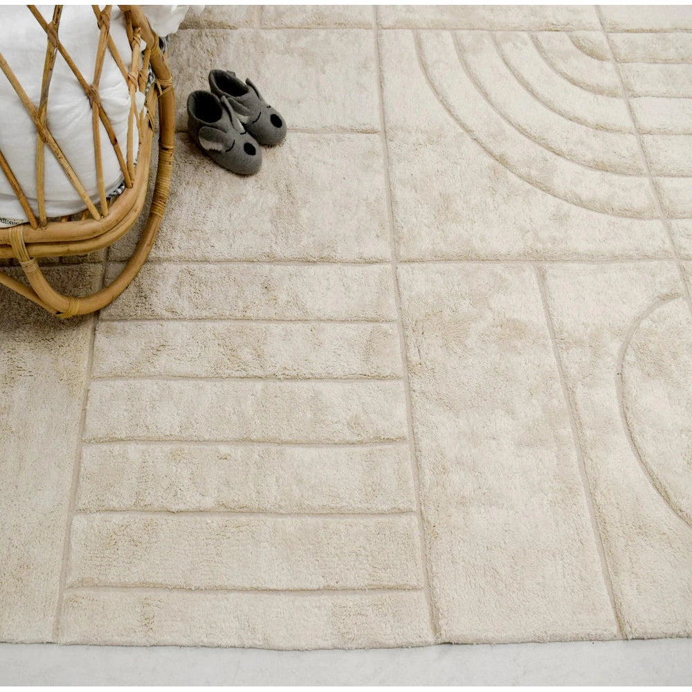 Natural Deco Washable Area Rug